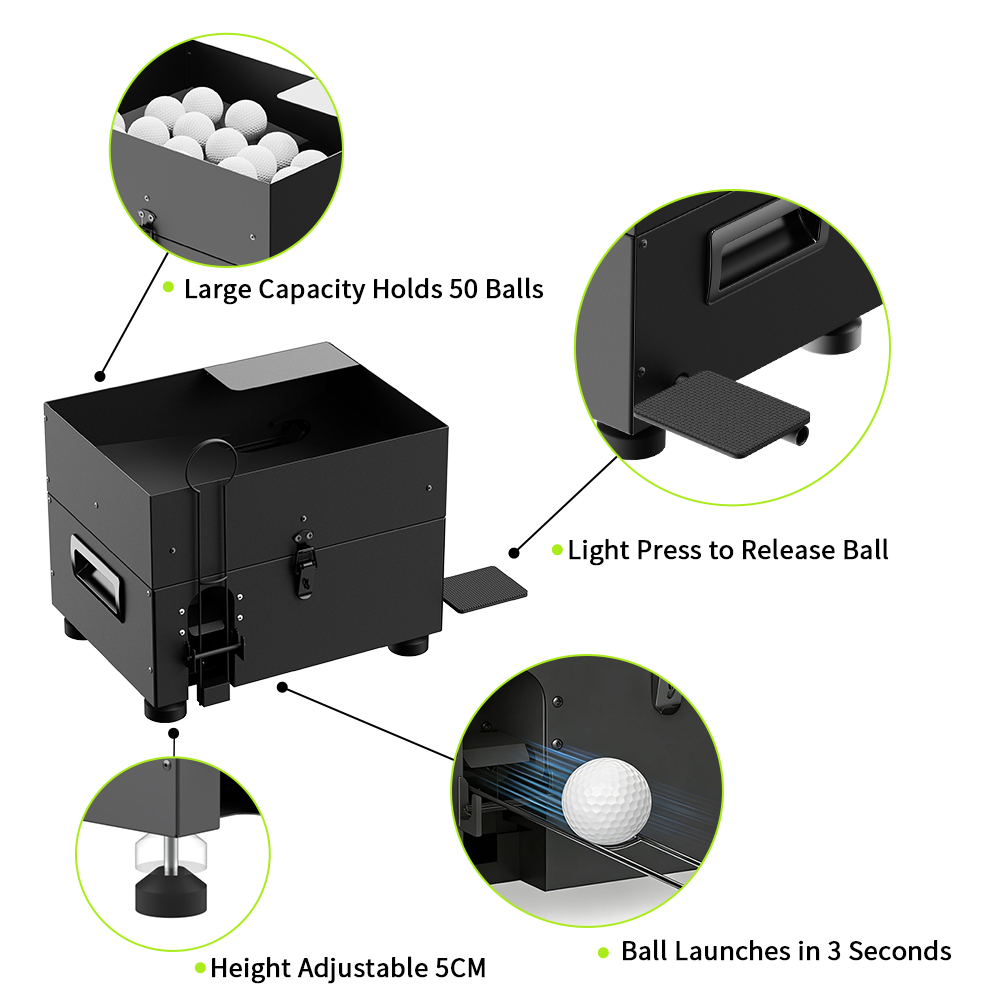 Golf Equipment Logo - Iron Golf Teeing Machine Semi-automatic Driving