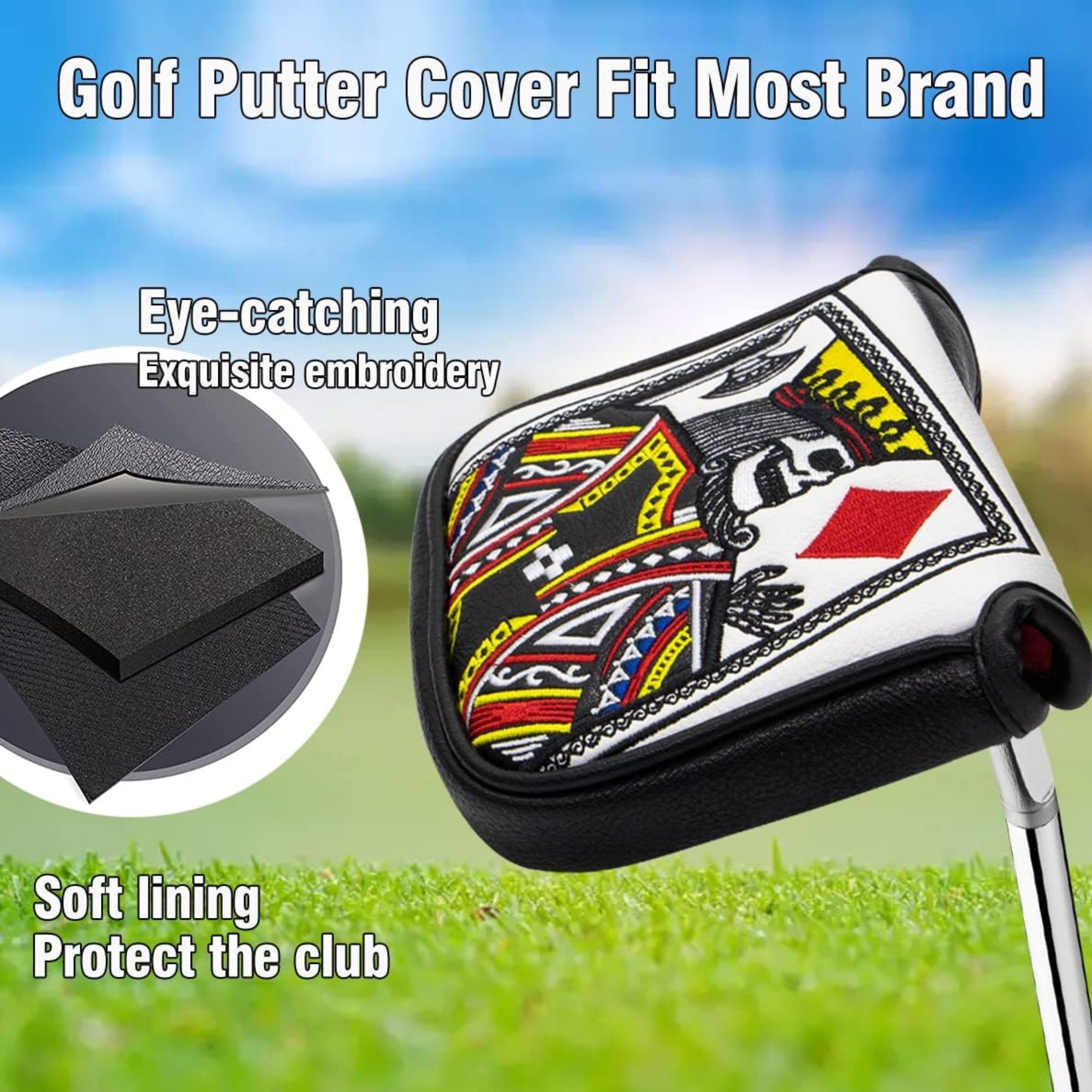 King Of Hearts Embroidered Mal - đánh giá và giá Golf Equipment And Accessories