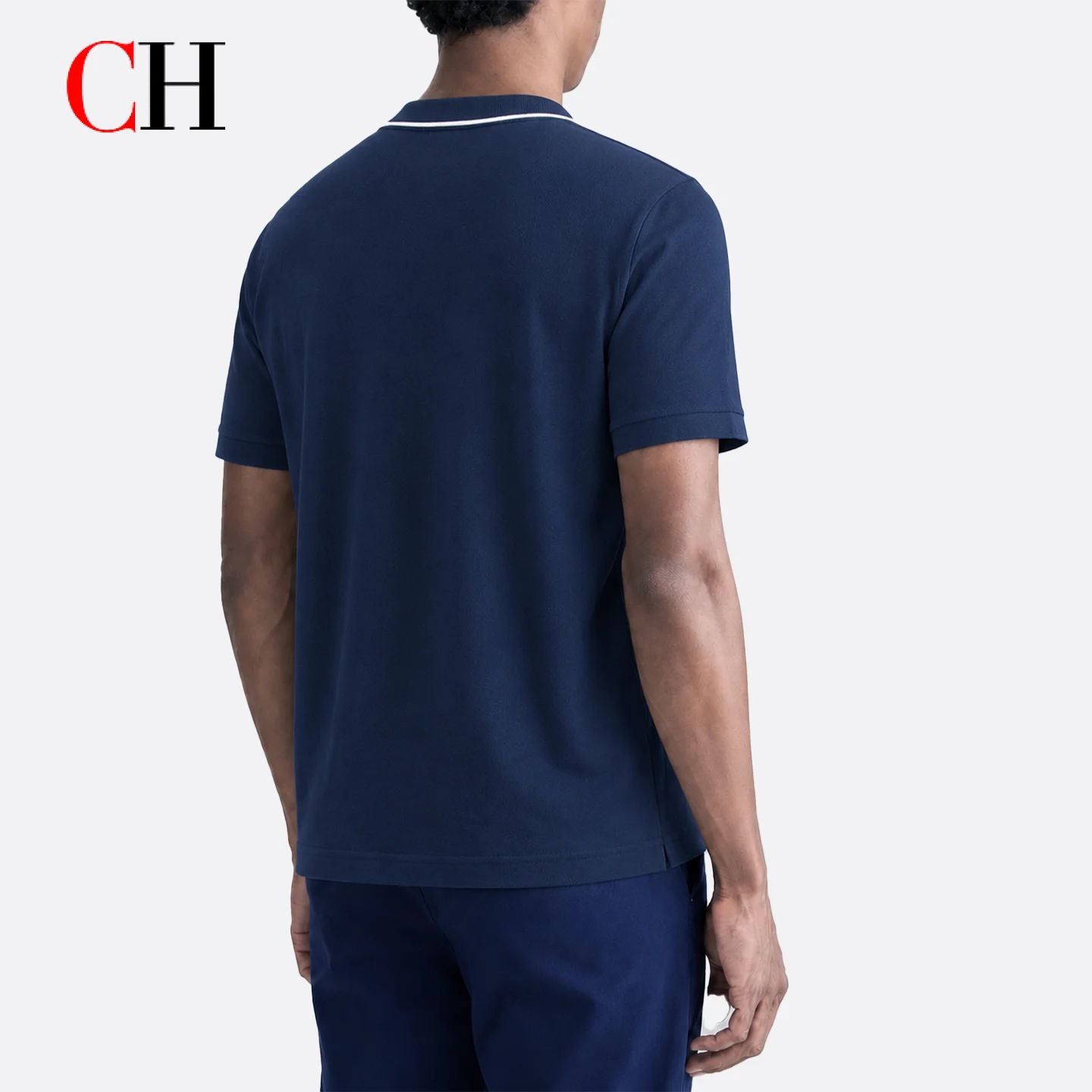CH Men Single White Tipped Col - đánh giá và giá Golf Equipment Logo