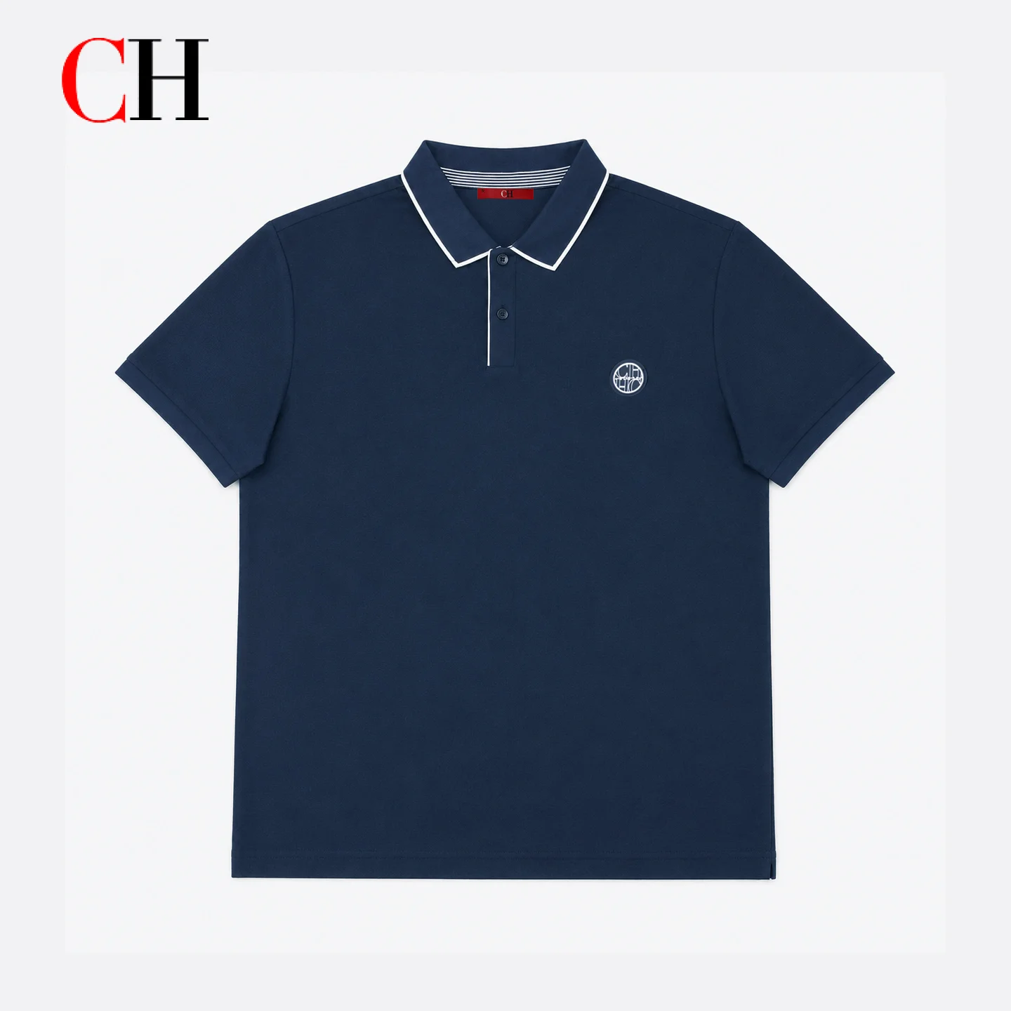CH Men Single White Tipped Col - đánh giá và giá Golf Equipment Logo