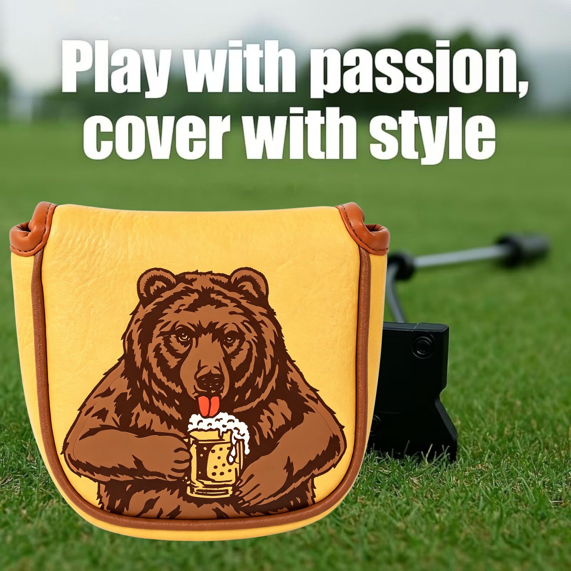 Skull Embroidered Golf Mallet  - đánh giá và giá Golf Equipment And Accessories