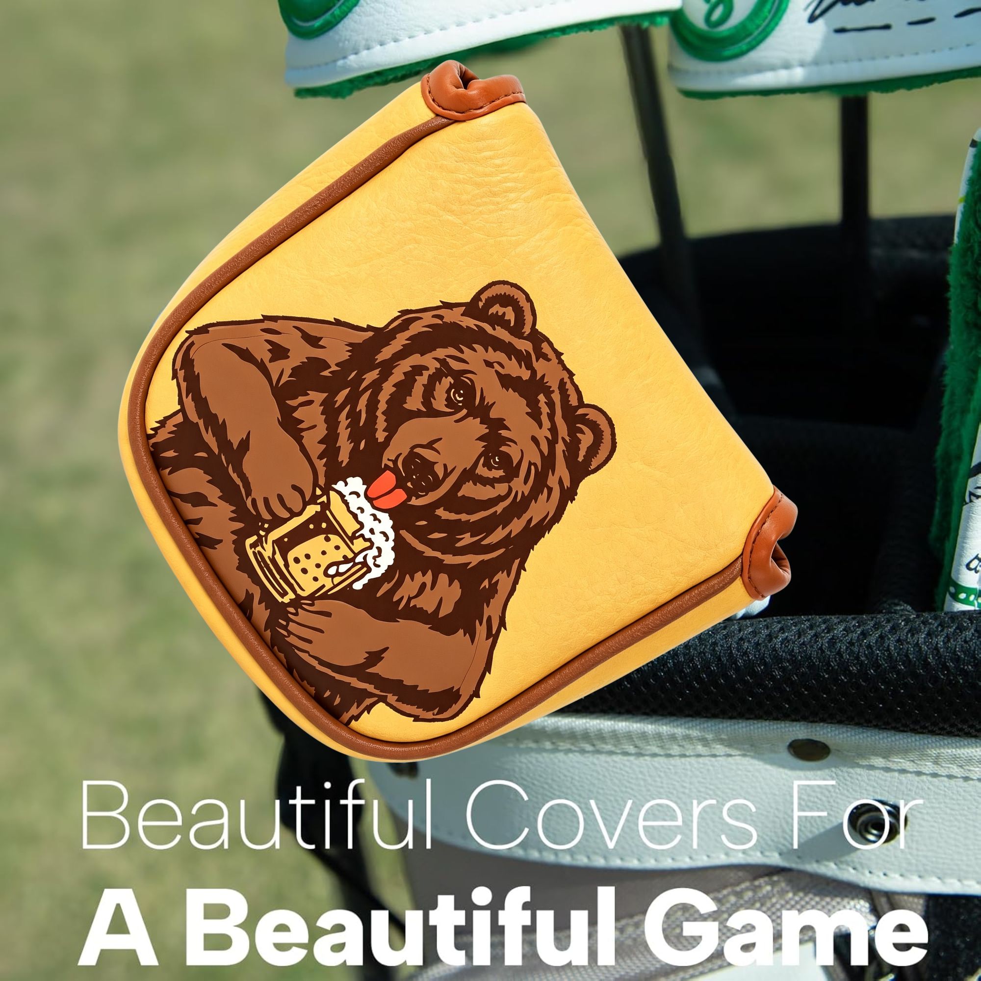 Skull Embroidered Golf Mallet  - đánh giá và giá Golf Equipment And Accessories